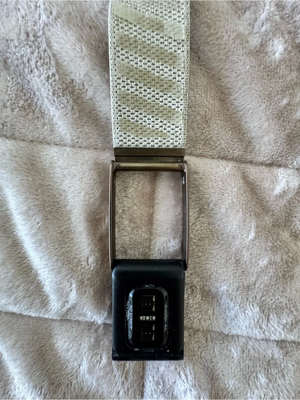 Interchangeable Cream & Black Wrist Straps with Black Carry Pouch